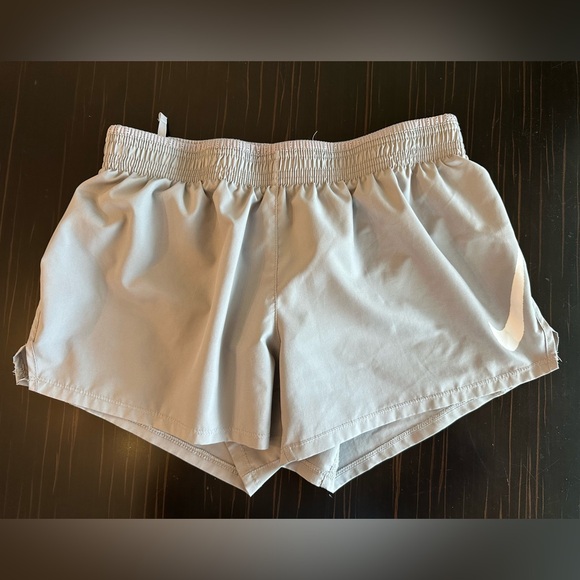 Nike Women's Light Gray Athletic Shorts - Picture 1 of 3